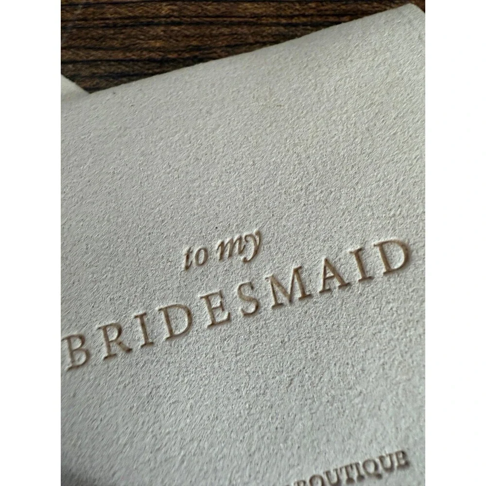 Bridal Chic Boutique “To My Bridesmaid” Jewelry Pouch